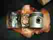 G523-3-38818 Nos Harley Davidson Two 45 Flathead Pistons Pins Rings Military Surplus Rat Rod