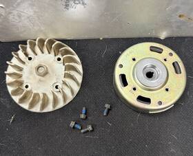 P12210100001 Genuine Scooter Co. Buddy 50 2stroke Oem Flywheel And Fan With Bolts Not For Gy6