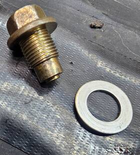 3089438 Gold Oem Crankcase Engine Magnetic Oil 14mm Drain Plug - 06 Polaris Outlaw 500