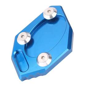 Gzyf 420014145670 Cnc Side Stand Kickstand Plate Pad Blue For Kawasaki Ninja 250 2013 2014 2015