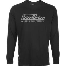 800-0206m Harddrive Long Sleeve Tee - Black/grey Medium