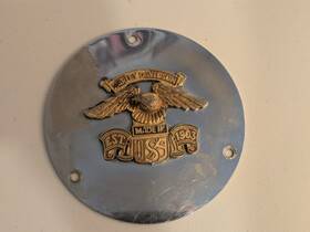 25391-90 Harley-davidson Crusty Vintage Eagle 3 Hole Derby Cover Shovelhead Evolution