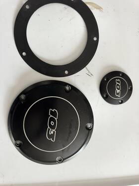 25700083 Harley-davidson 1251 12 Dyna Ignition Cover Denim Black And Derby 103