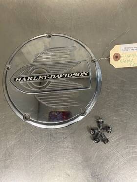 25770-99 Harley-davidson 2002 Road King Classic Flying Wheel Clutch Derby Cover Chrome