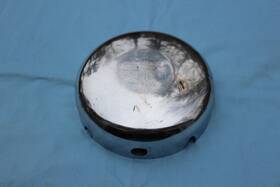 29030-41 Harley-davidson Late Knuc.- Early Pan Linkert Air Cleaner Cover Oem With Info Tag And Backing Plate