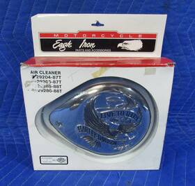 29204-87t Harley-davidson Nos Teardrop Air Cleaner Cover Shovelhead Evo Chopper Live To Ride S&s