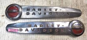 3057-47 Harley-davidson Oem 1947-1950 Gas Tank Speedball Emblem Knucklehead Panhead P202