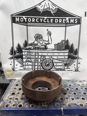 37703-41 Harley-davidson 1941-1964 Clutch Basket Knucklehead Panhead Chopper Kick Only