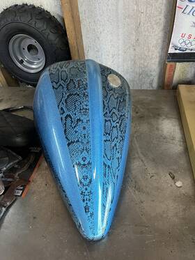 38-0637 Harley-davidson 2.3 Gallon Bobbed Gas Tank - For Motorcycles