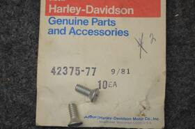 42375-77 Harley-davidson Nos Oem Amf Vintage Master Cylinder Cover Screws 2 Ea
