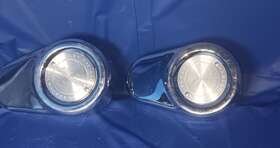 43075-89 Harley-davidson 2 Chrome Front Brake Caliper Covers Only 87-99 Flht No Dents