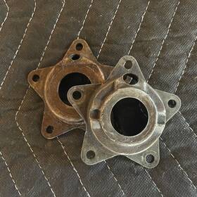 43569-35 Harley-davidson Oem Star Hub Covers Knucklehead Panhead Flathead