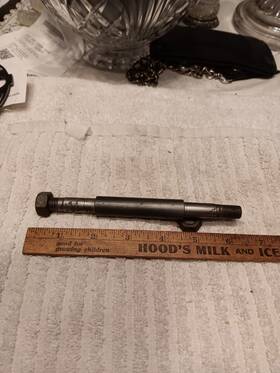 43876-47 Harley-davidson Hummer Front Axle 1948-1950 S Model 125cc #43876-47