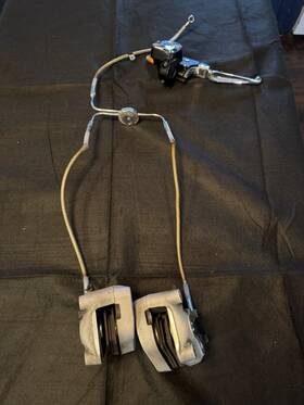 44382-99 Harley-davidson Fxr4 Dual Disc Front Brake Setup Fxr Dyna