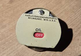 4560-36 Harley-davidson 1936 - 1937 Knucklehead Flathead Oil Pressure Gauge Prewar