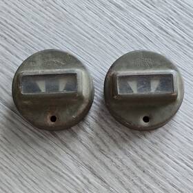 4901-41m Harley-davidson Ww2 Flathead 45 Wla Front Fender Marker Black Out Light Cover X2