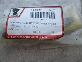50136-35 Harley-davidson Backing Plate Pivot Stud Panhead Shovelhead Flh 1949-1971 New
