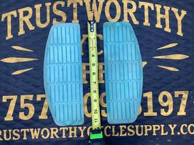 50616-66 Harley-davidson Vintage Teal Floorboard Pads Inserts Panhead Shovelhead Fl Fxr