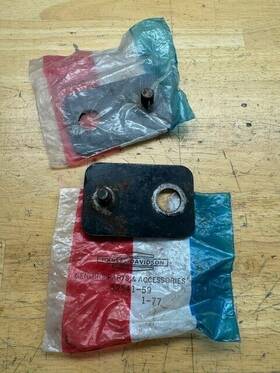 52541-59 Harley-davidson Used Oem Rear Buddy Seat Brackets Fl/ Flh