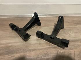 53070-00 Harley-davidson Black Passenger Footboard Support Bracket Used