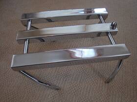 53403-58 Harley-davidson Oem 1958-1984 Panhead Shovelhead 3-channel Chrome Luggage Rack