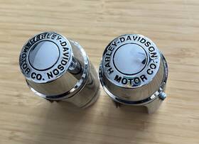 54341-96 Harley-davidson Chrome Inch H-d Motor Co. Shock Tower Covers Dyna Upper