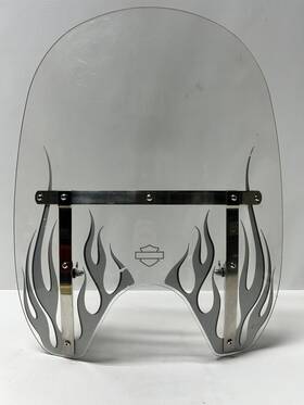 57812-04 Harley-davidson Flame Clear Windshield Dyna Xl