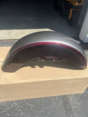 58900138dxu Harley-davidson Fender Front Palladium Sil New Oem