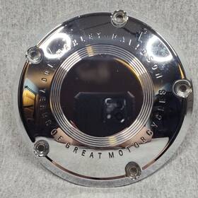 60720-03 Harley-davidson 2003 100th Anniversary Chrome Derby Cover 5-hole