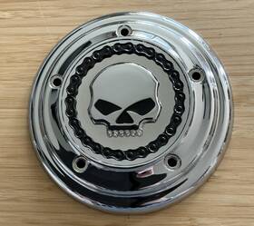 61400018 Harley-davidson Chrome Skull And Chain Collection Air Cleaner Trim