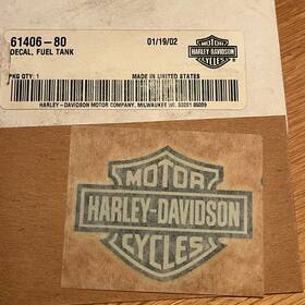 61406-80 Harley-davidson Fx Xl Fuel Tank Decal Genuine Nos Oem Original