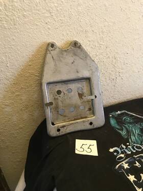 62573-36 Harley-davidson Panhead Knucklehead Flathead Ul Oil Tank Mount Plate Original