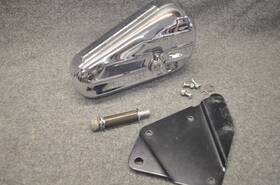 64201-85 Harley-davidson Oem Early Softail Evo Chrome Right Toolbox Mount Kit