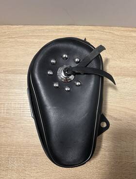 64219-94 Harley-davidson Softail Leather Tool Box For The Right Side