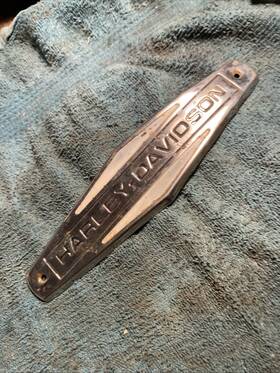 66754-43 Harley-davidson Oem Tank Badge/emblem From Shovelhead Era