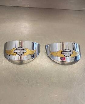 67737-88t Harley-davidson 1999 E/g U/c Flhtcui Pair Eagle Wing Flat Turn Signal Blinker Visors