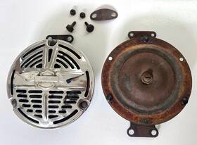 69001-42 Harley-davidson Knucklehead Pan Ul 45 Oem Springer Fork Delco Remy Horn