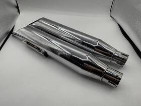 80258 Harley-davidson Screamin Eagle Ii Exhaust Pipes Part 99r And 99f Used