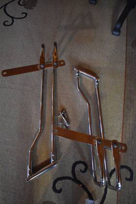 90800-78 Harley-davidson Oem Saddle Bag Guard Rail Kit Pn