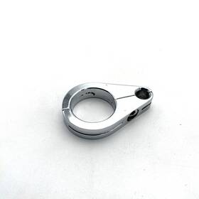 91147-02 Harley-davidson Oem Softail Chrome Billet 1 1/4 In Down Tube Cable Clamp Genuine