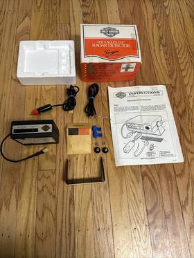 91712-82 Harley-davidson Vtg 80s Motorcycle Eagle Eye Radar Detector Police Club Complete