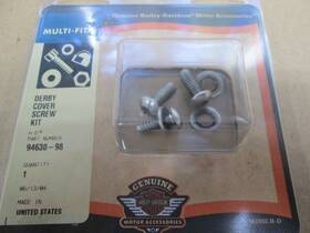 94630-98 Harley Davidson Used In Package Oem Chrome Derby Cover Screws 1340 #