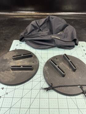 94647-98 Harley-davidson 2 Used Genuine Oem Jiffy Stand Kickstand Coaster Pads