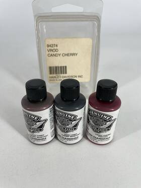 98600ku Harley Davidson Genuine Oem Touch Up Paint Kit 94274 Candy Cherry Light Dark Base Topcoat