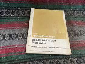 99420-80 Harley-davidson 1979 Amf Parts Accessories Retail Price List Manual Confidential