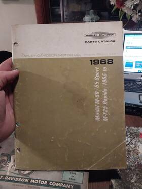 99450-68 Harley-davidson 1968 Rapido M 50 125 65 Sport Parts Manual Catalog Oem Original