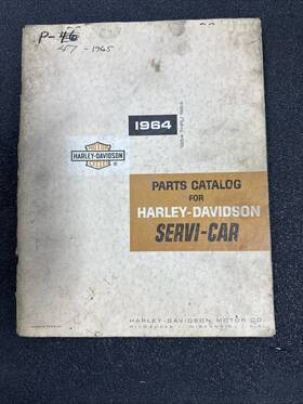 Harley Davidson 99454-64 Factory Parts Catalog 1954-1964 Servi-car B