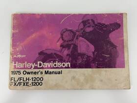 Fxe-1200 Harley-davidson 99460-75 1975 Amf Fl/flh-1200 Fx/fxe-1200 Owners Manual Catalog Part No