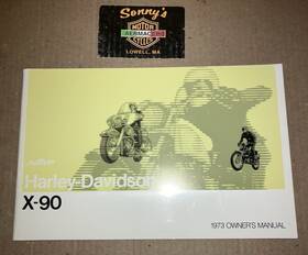 99473-73 Harley-davidson 1973 Amf Aermacchi X90 Owners Manual Nos