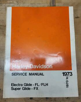 99482-73 Harley-davidson Amf Service Manual 70-73 Electra Glide Fl Flh Super Fx